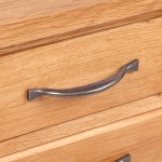 vidaXL Noptieră cu 3 sertare, 40 x 30 x 54 cm, lemn masiv de stejar