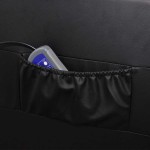 vidaXL Fotoliu de masaj, negru, piele ecologică