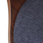 vidaXL Scaune de bucătărie, 2 buc, gri închis, lemn curbat și textil vidaXL Scaune de bucătărie, 2 buc, gri închis, lemn curbat și textil