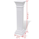 Suport pentru plante tip stâlp, pătrat, clasic, MDF Suport pentru plante tip stâlp, pătrat, clasic, MDF