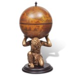 vidaXL Bar tip glob, suport sticle de vin cu aspect Atlas 42x42x85 cm vidaXL Bar tip glob, suport sticle de vin cu aspect Atlas 42x42x85 cm