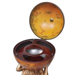 vidaXL Bar tip glob, suport sticle de vin cu aspect Atlas 42x42x85 cm vidaXL Bar tip glob, suport sticle de vin cu aspect Atlas 42x42x85 cm