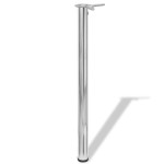 Picioare de masă reglabile pe înălțime, 870 mm, crom, 4 buc. Picioare de masă reglabile pe înălțime, 870 mm, crom, 4 buc.