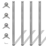 Picioare masă înălțime reglabilă, nichel șlefuit, 1100 mm, 4 buc. Picioare masă înălțime reglabilă, nichel șlefuit, 1100 mm, 4 buc.