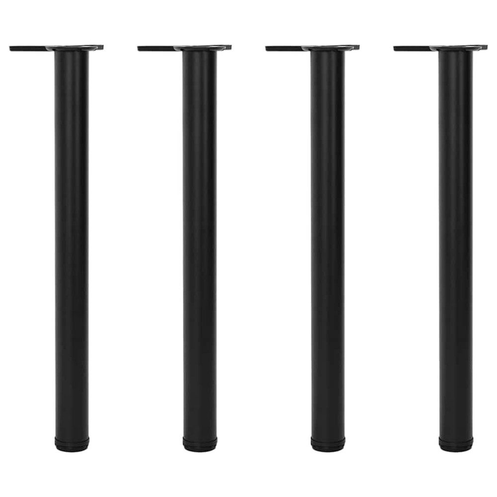 Picioare de masă înălțime reglabilă, 4 buc. 710 mm negru