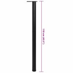Picioare de masă reglabile pe înălțime, 4 buc, 1100 mm, negru Picioare de masă reglabile pe înălțime, 4 buc, 1100 mm, negru