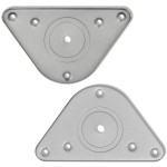 Picioare de masă reglabile pe înălțime, crom, 710 mm Picioare de masă reglabile pe înălțime, crom, 710 mm
