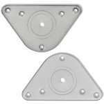Picioare de masă din nichel șlefuit, înălțime reglabilă, 4 buc, 870 mm Picioare de masă din nichel șlefuit, înălțime reglabilă, 4 buc, 870 mm