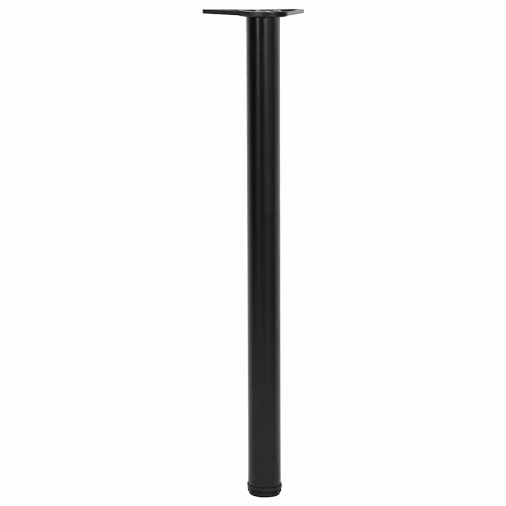 Picioare de masă reglabile în înălțime, 870 mm, negru, 4 buc.