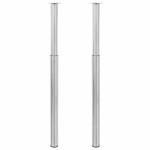 Picioare telescopice de masă, 2 buc., nichel periat, 710 mm-1100 mm Picioare telescopice de masă, 2 buc., nichel periat, 710 mm-1100 mm
