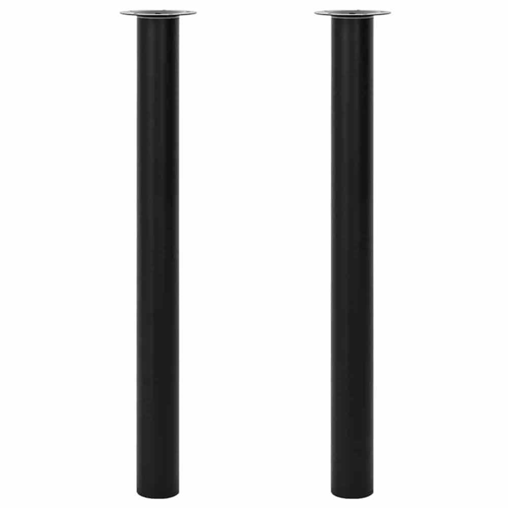 Picioare telescopice de masă, 2 buc., negru, 710 mm-1100 mm