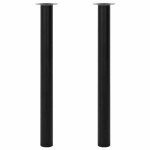 Picioare telescopice de masă, 2 buc., negru, 710 mm-1100 mm Picioare telescopice de masă, 2 buc., negru, 710 mm-1100 mm