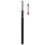 Picioare telescopice de masă, 2 buc., negru, 710 mm-1100 mm Picioare telescopice de masă, 2 buc., negru, 710 mm-1100 mm