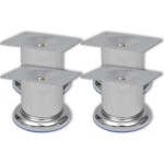 Picioare rotunde de canapea din crom 60 mm, 4 buc. Picioare rotunde de canapea din crom 60 mm, 4 buc.