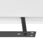 Raft suspendat de perete pentru depozitare cărți/DVD, 2 buc, alb, MDF Raft suspendat de perete pentru depozitare cărți/DVD, 2 buc, alb, MDF