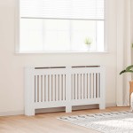 Mască de calorifer, dulap radiator, alb, 152 cm, MDF Mască de calorifer, dulap radiator, alb, 152 cm, MDF