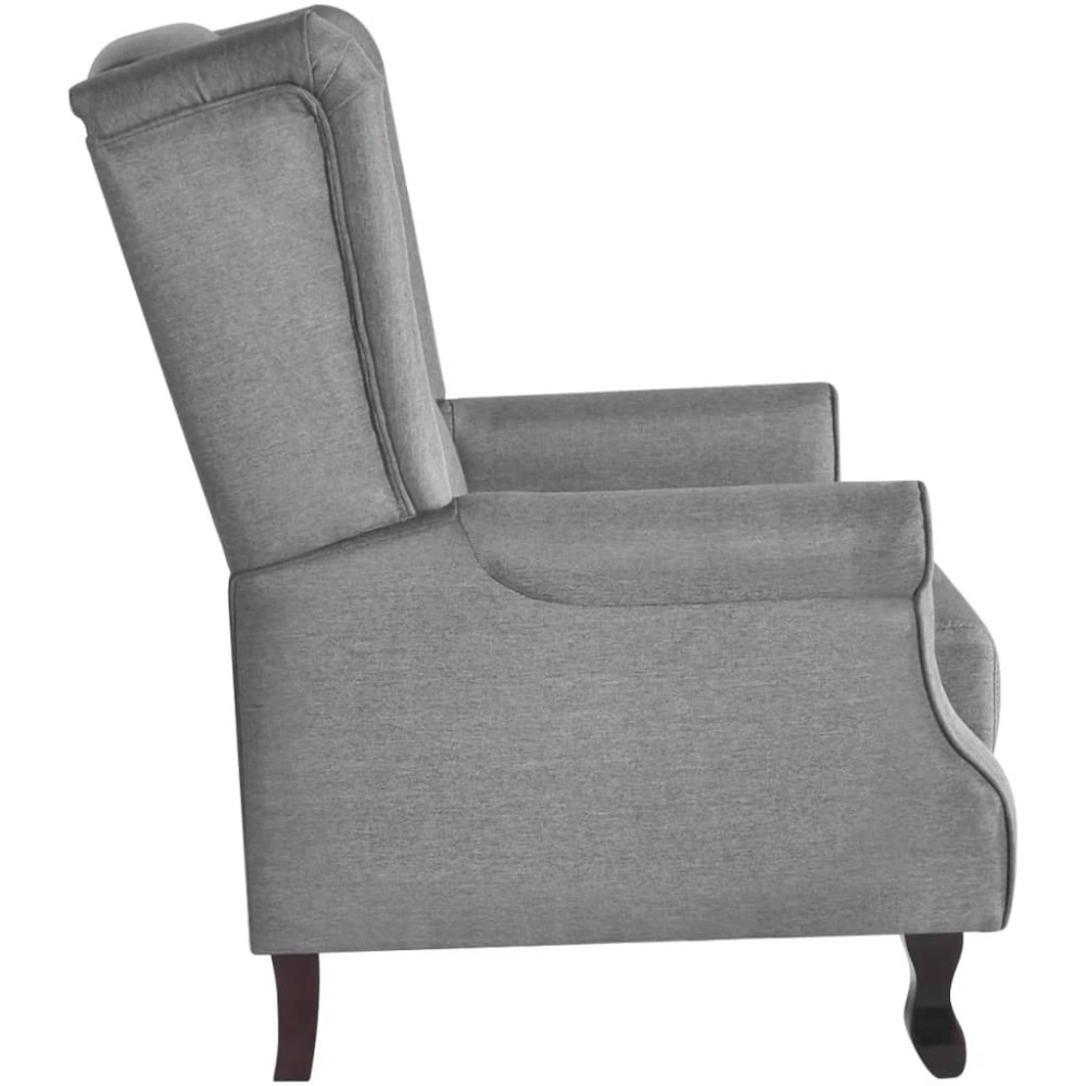 vidaXL Fotoliu, gri, material textil