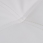 vidaXL Șezlong cu pernă, alb, piele ecologică vidaXL Șezlong cu pernă, alb, piele ecologică