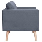 vidaXL Canapea cu 2 locuri, material textil, gri închis vidaXL Canapea cu 2 locuri, material textil, gri închis