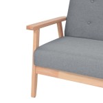 vidaXL Canapea cu 2 locuri, gri deschis, material textil vidaXL Canapea cu 2 locuri, gri deschis, material textil