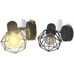 Aplice perete cadru sârmă, stil industrial, negru, bec cu filament LED Aplice perete cadru sârmă, stil industrial, negru, bec cu filament LED