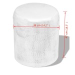 vidaXL Scaun/Masă laterală din aluminiu bătut la ciocan, argintiu