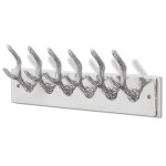 Cuier din aluminiu pentru haine, pălării, cravate, argintiu Cuier din aluminiu pentru haine, pălării, cravate, argintiu