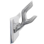 Cuier din aluminiu pentru haine, pălării, cravate, argintiu Cuier din aluminiu pentru haine, pălării, cravate, argintiu