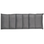 vidaXL Șezlong de podea pliabil, gri, material textil