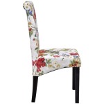 vidaXL Scaune de bucătărie, 2 buc., multicolor, material textil