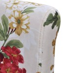 vidaXL Scaune de bucătărie, 2 buc., multicolor, material textil