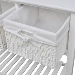 vidaXL Bufet de depozitare, alb vidaXL Bufet de depozitare, alb