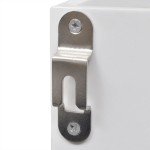 Dulap de perete din MDF alb, raft prezentare pentru cărți/DVD Dulap de perete din MDF alb, raft prezentare pentru cărți/DVD