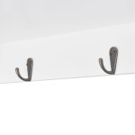Dulap de perete din MDF alb, raft prezentare pentru cărți/DVD Dulap de perete din MDF alb, raft prezentare pentru cărți/DVD