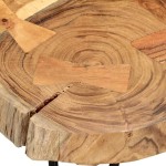 vidaXL Măsuță de cafea, 35 cm, 6 butuci, lemn masiv de acacia vidaXL Măsuță de cafea, 35 cm, 6 butuci, lemn masiv de acacia