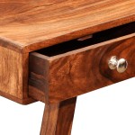 vidaXL Masă consolă cu 3 sertare, 76 cm, lemn masiv de acacia vidaXL Masă consolă cu 3 sertare, 76 cm, lemn masiv de acacia