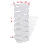 Suport pentru umbrele, pătrat, depozitare bastoane, alb, 48,5 cm, oțel Suport pentru umbrele, pătrat, depozitare bastoane, alb, 48,5 cm, oțel