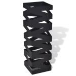 Suport pentru umbrele, pătrat, depozitare bastoane, alb, 48,5 cm, oțel Suport pentru umbrele, pătrat, depozitare bastoane, alb, 48,5 cm, oțel