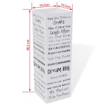 Suport pentru umbrele, pătrat, depozitare bastoane, alb, 48,5 cm, oțel Suport pentru umbrele, pătrat, depozitare bastoane, alb, 48,5 cm, oțel