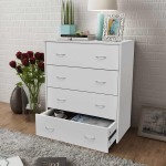 vidaXL Dulap cu 4 sertare, alb, 60x30,5x71 cm vidaXL Dulap cu 4 sertare, alb, 60x30,5x71 cm