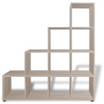 vidaXL Bibliotecă în trepte / Raft de expunere 142 cm Stejar