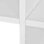 vidaXL Bibliotecă în trepte / Raft de expunere 107 cm Alb