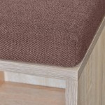 Banchetă de depozitare pantofi, 10 compartimente, culoare stejar Banchetă de depozitare pantofi, 10 compartimente, culoare stejar