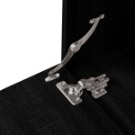 vidaXL Set mobilier de baie, 6 piese, negru, lemn prelucrat