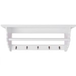 vidaXL Cuier de haine, stil baroc, alb, MDF vidaXL Cuier de haine, stil baroc, alb, MDF