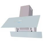 vidaXL Hotă cu afișaj tactil 900 mm, Albă vidaXL Hotă cu afișaj tactil 900 mm, Albă