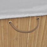 vidaXL Coș de rufe din bambus, dreptunghiular, natural vidaXL Coș de rufe din bambus, dreptunghiular, natural
