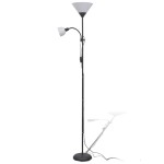 vidaXL Lampă de podea, negru vidaXL Lampă de podea, negru
