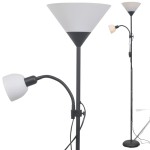 vidaXL Lampă de podea, negru vidaXL Lampă de podea, negru