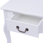 vidaXL Noptiere din lemn MDF alb 2 buc. vidaXL Noptiere din lemn MDF alb 2 buc.
